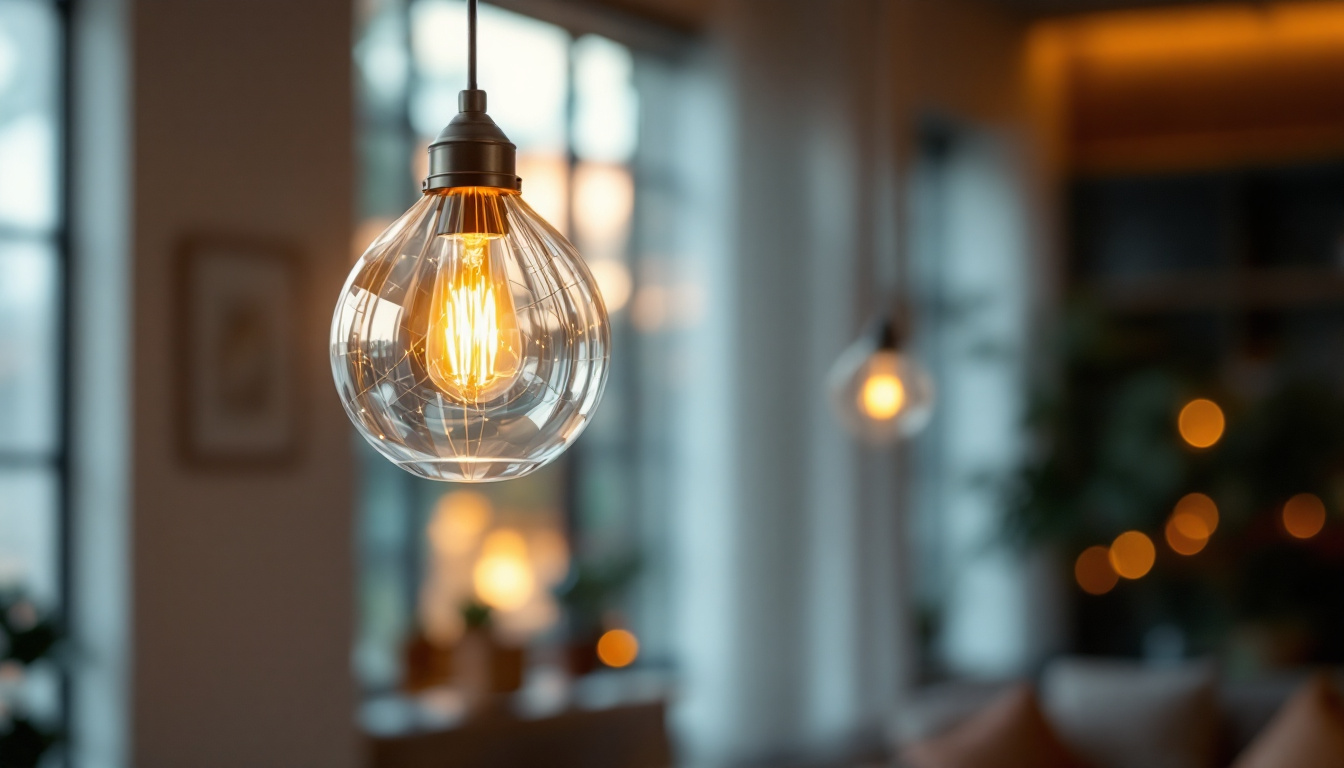 A photograph of a beautifully designed pendant chandelier light hanging elegantly in a well-lit