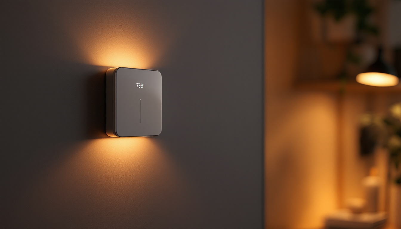 A photograph of a stylishly designed timer switch installed on a wall