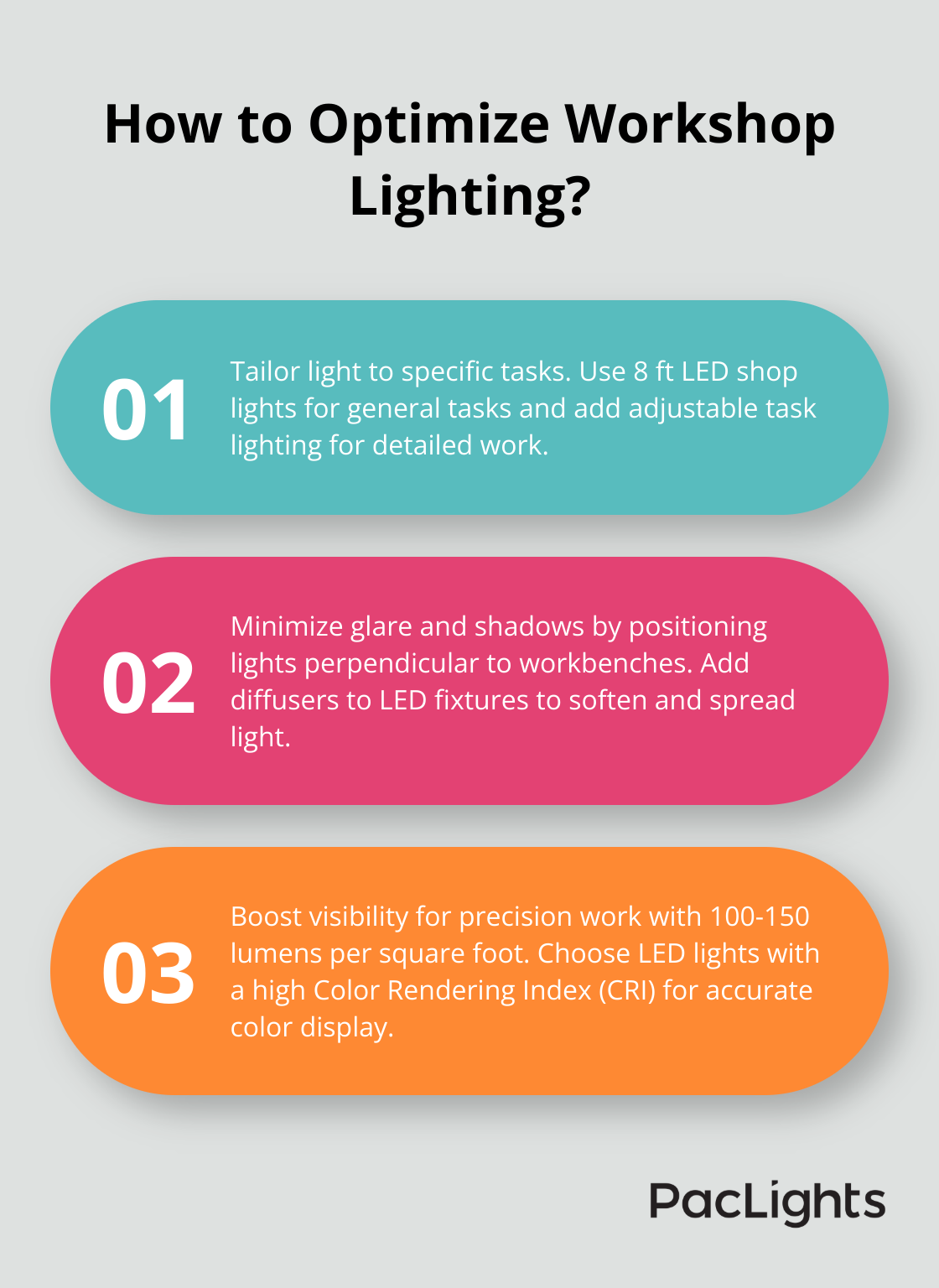 Infographic: How to Optimize Workshop Lighting?