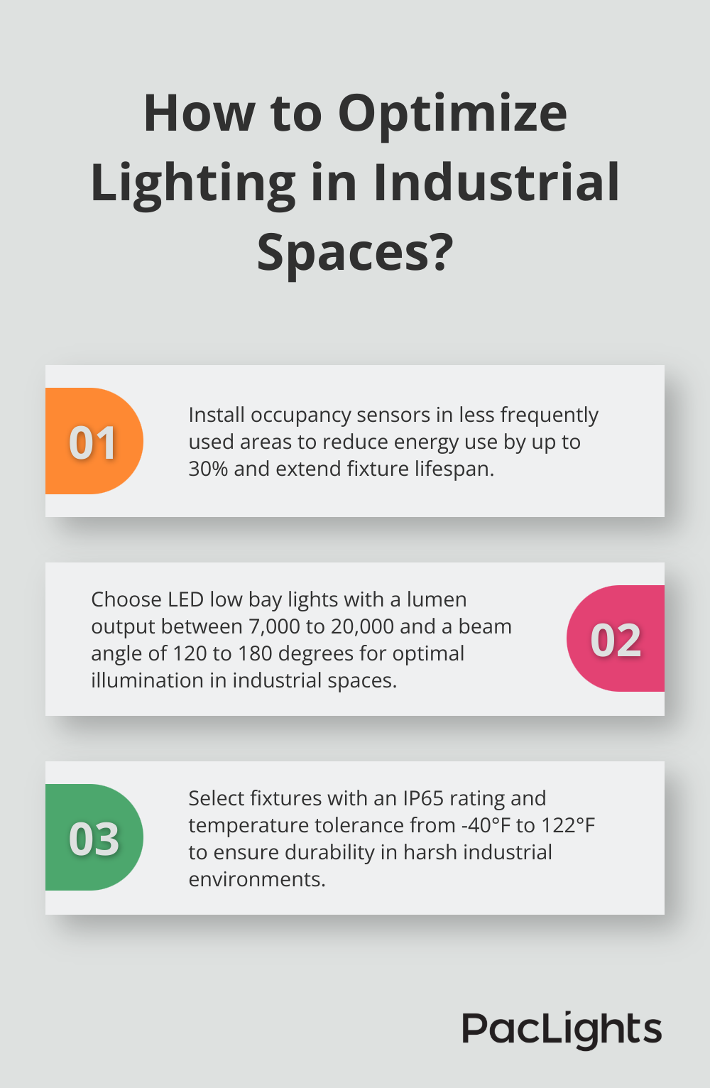 Infographic: How to Optimize Lighting in Industrial Spaces?