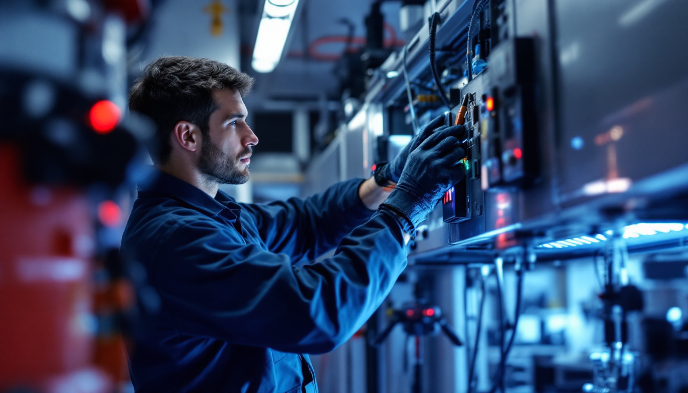 A photograph of capture a photograph of a technician skillfully installing or maintaining a tube8w system