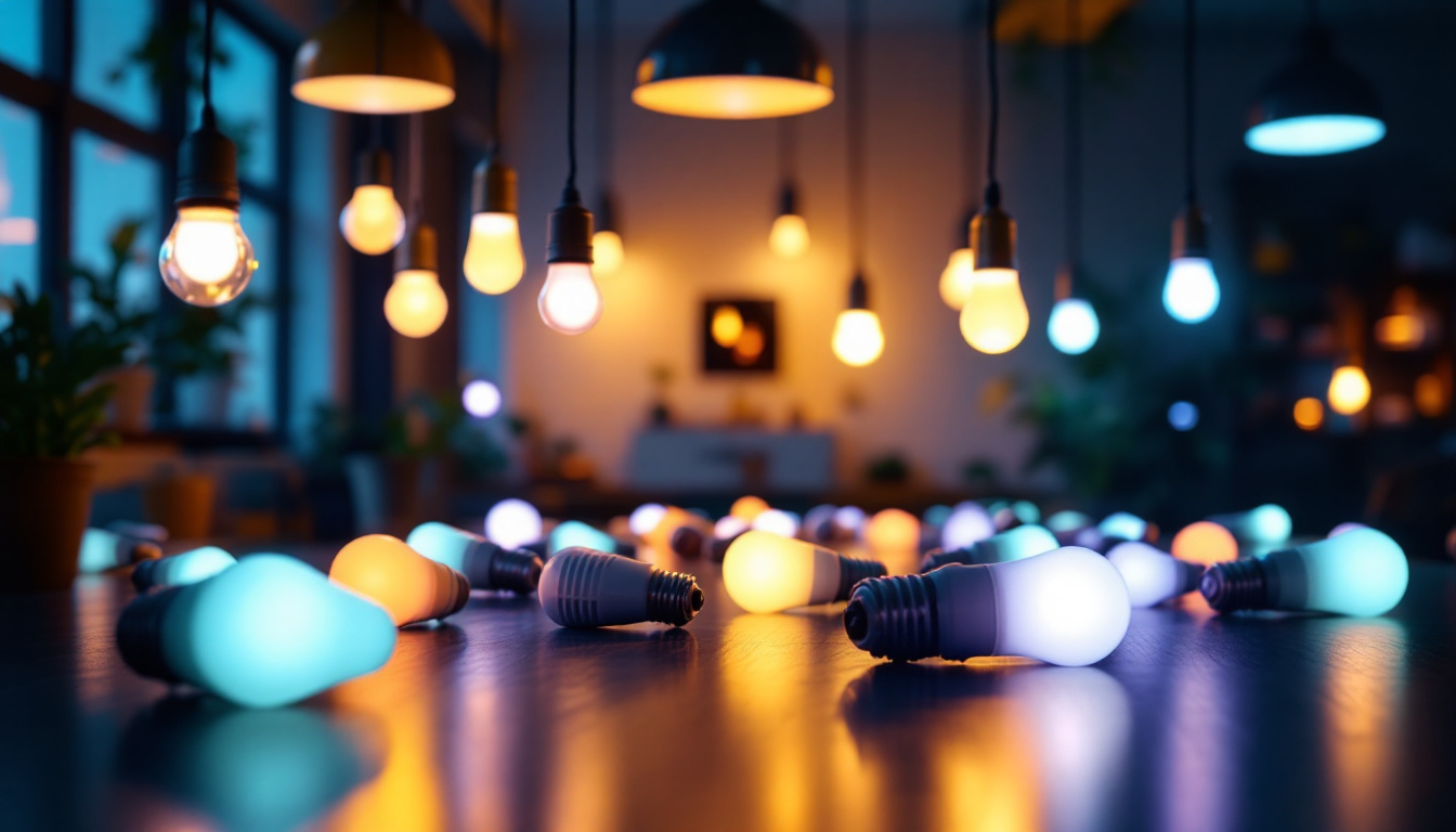 A photograph of a well-lit interior space showcasing various led can light bulbs in use