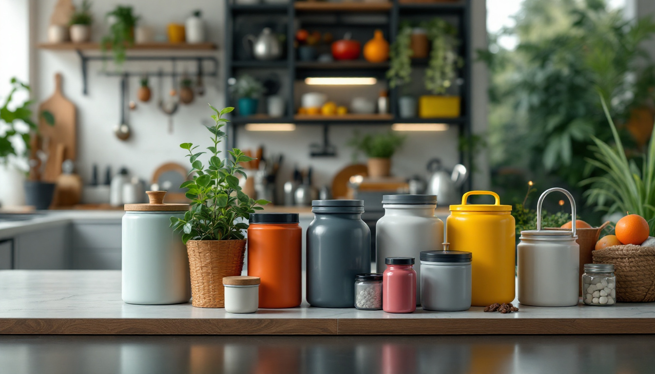 A photograph of a diverse array of receptacles in various settings