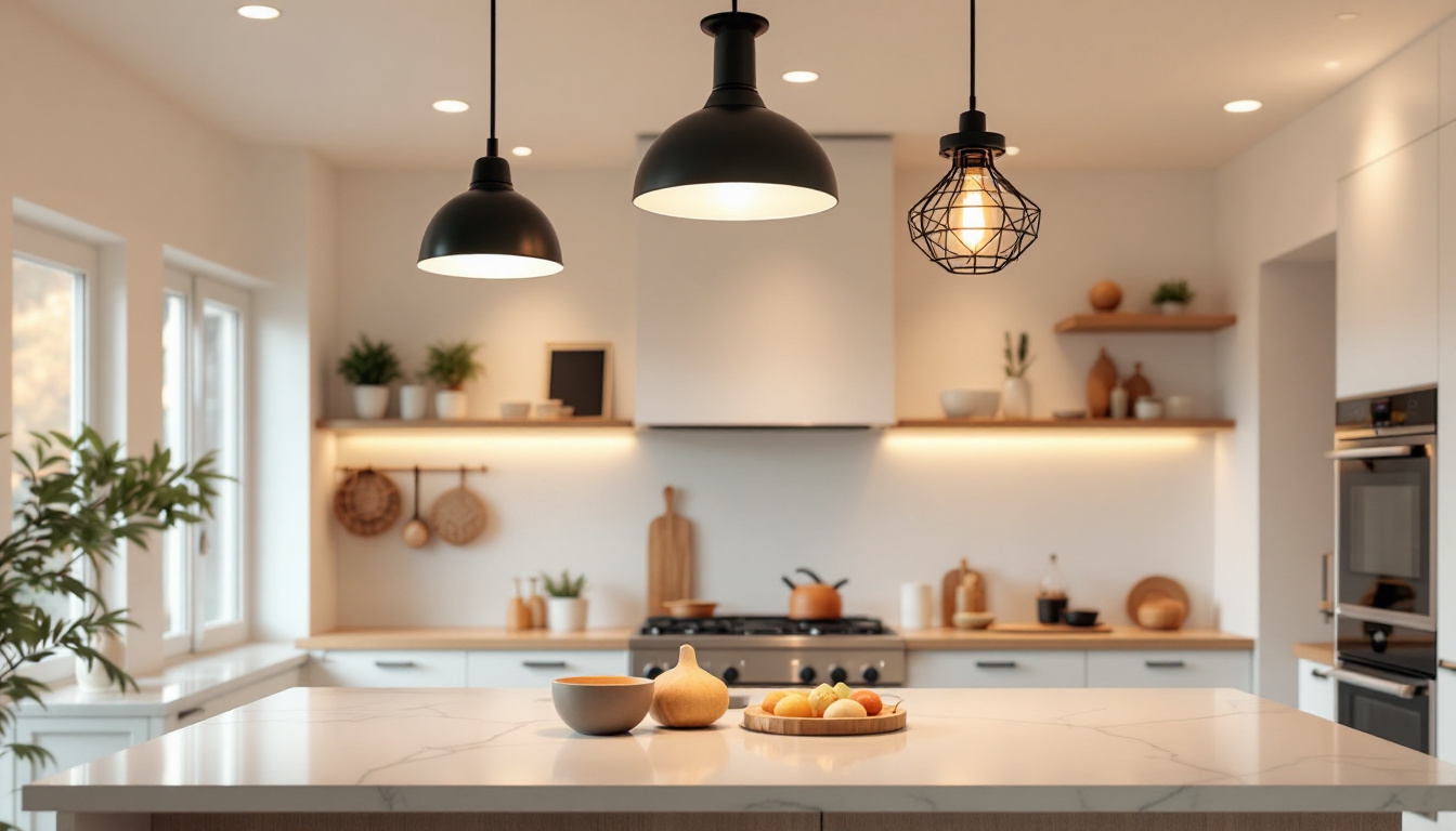 A photograph of a beautifully designed kitchen featuring a variety of stylish