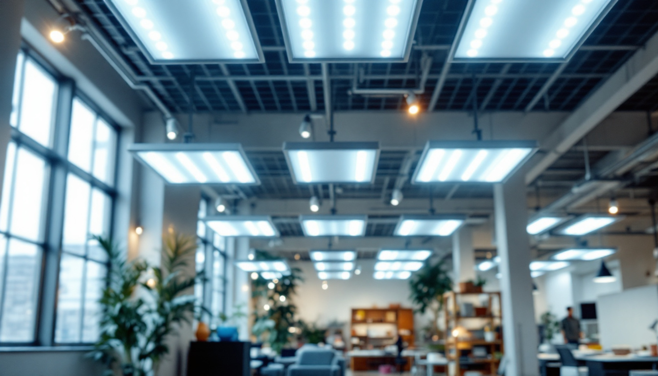 A photograph of a well-lit indoor space showcasing various 4-foot led fixtures in use