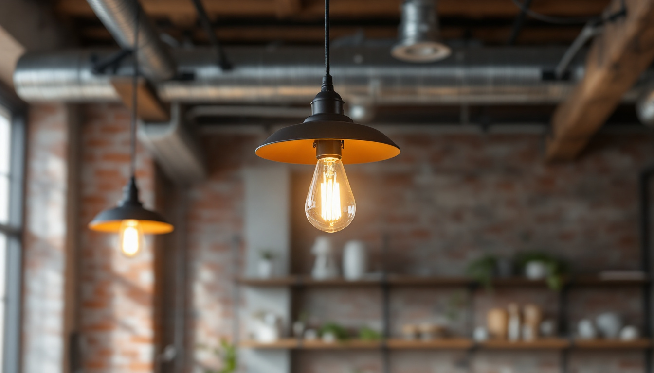 A photograph of capture a photograph of a stylish sconce light fixture installed in an industrial or commercial setting