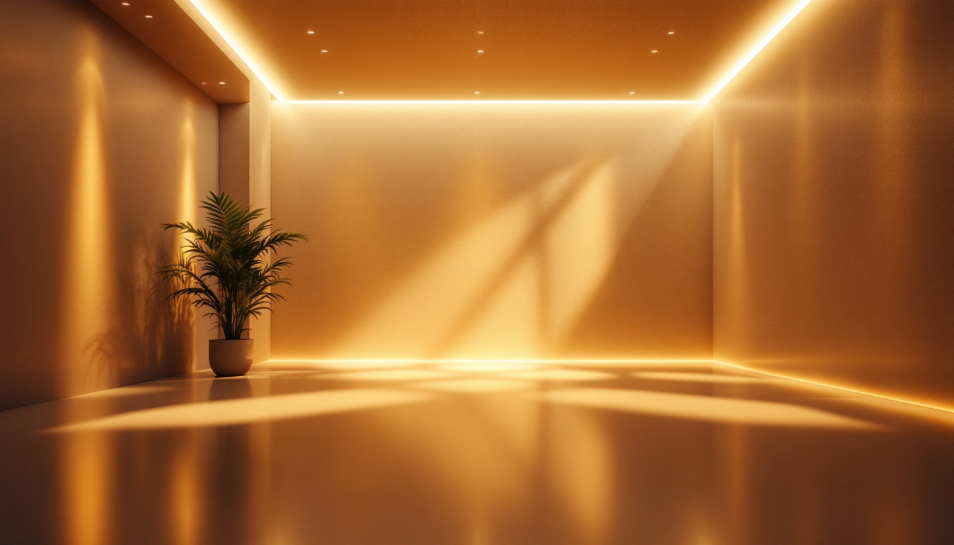 A photograph of a beautifully designed interior space featuring led recessed lighting